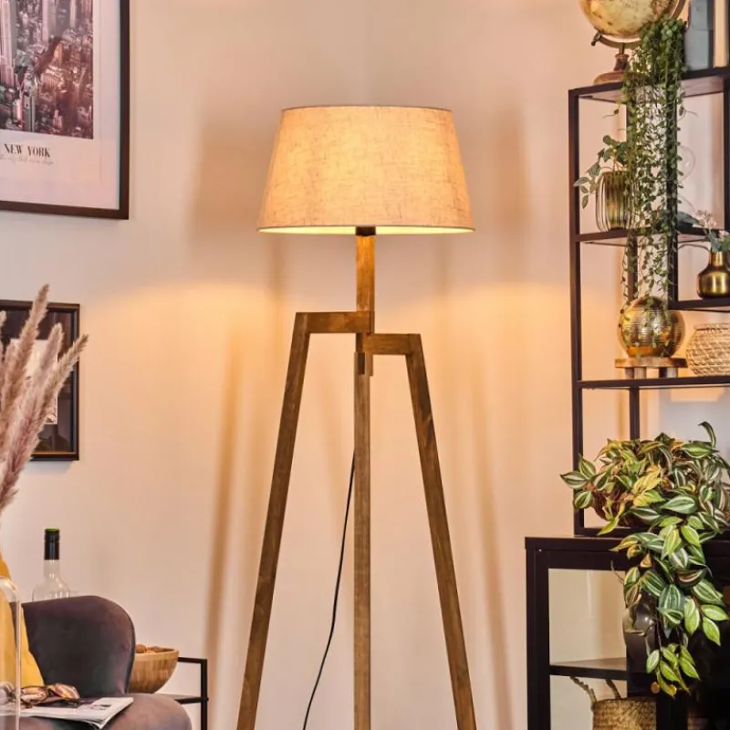 Lampes En Tissu-hofstein Bassagoda Lampadaire Écru, 1 lumière