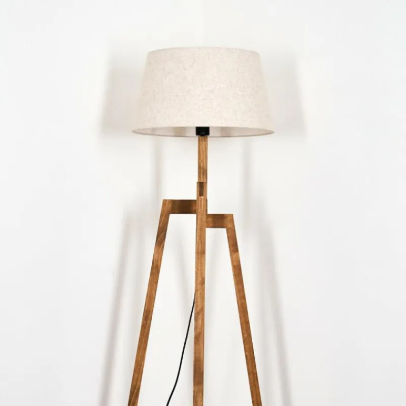 Lampes En Tissu-hofstein Bassagoda Lampadaire Écru, 1 lumière