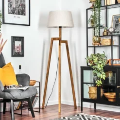 Lampes En Tissu-hofstein Bassagoda Lampadaire Écru, 1 lumière