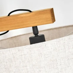 Lampes En Tissu-hofstein Bassagoda Lampadaire Écru, Noir, 1 lumière