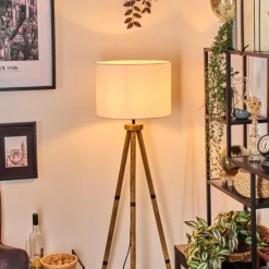 Lampes En Tissu-hofstein Bassagoda Lampadaire Écru, 1 lumière