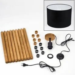 Lampes En Tissu-hofstein Bassagoda Lampadaire Écru, 1 lumière