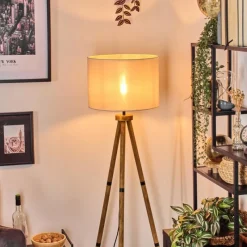 Lampes En Tissu-hofstein Bassagoda Lampadaire Écru, 1 lumière