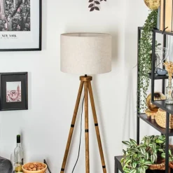 Lampes En Tissu-hofstein Bassagoda Lampadaire Écru, 1 lumière