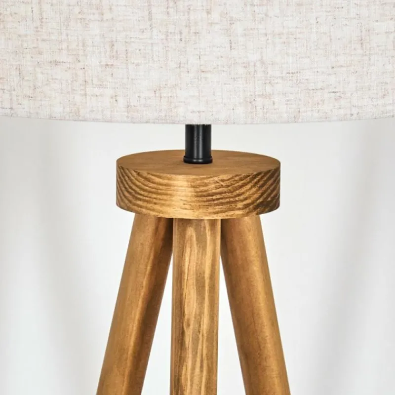 Lampes En Tissu-hofstein Bassagoda Lampadaire Écru, 1 lumière