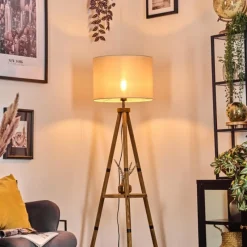 Lampes En Tissu-hofstein Bassagoda Lampadaire Écru, 1 lumière