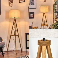 Lampes En Tissu-hofstein Bassagoda Lampadaire Écru, 1 lumière