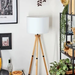 Lampes En Tissu-hofstein Bassagoda Lampadaire Écru, 1 lumière