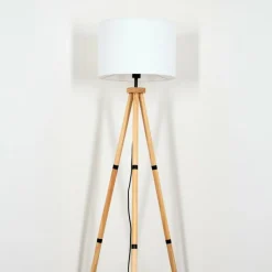 Lampes En Tissu-hofstein Bassagoda Lampadaire Écru, 1 lumière