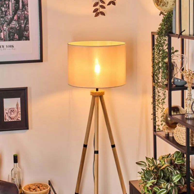 Lampes En Tissu-hofstein Bassagoda Lampadaire Écru, 1 lumière