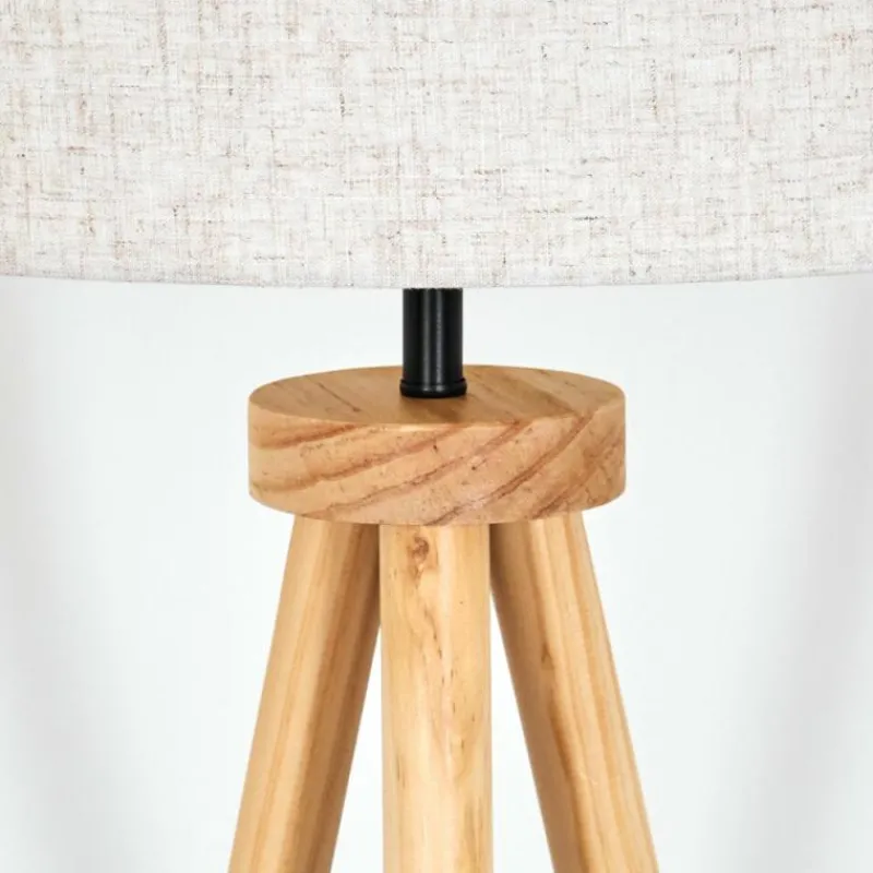 Lampes En Tissu-hofstein Bassagoda Lampadaire Écru, 1 lumière