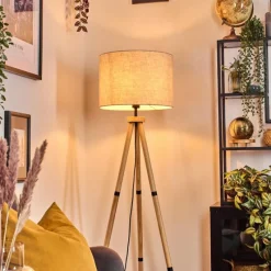 Lampes En Tissu-hofstein Bassagoda Lampadaire Écru, 1 lumière