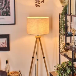 Lampes En Tissu-hofstein Bassagoda Lampadaire Écru, 1 lumière