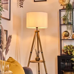 Lampes En Tissu-hofstein Bassagoda Lampadaire Écru, 1 lumière