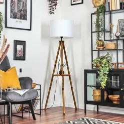 Lampes En Tissu-hofstein Bassagoda Lampadaire Écru, 1 lumière