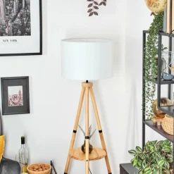 Lampes En Tissu-hofstein Bassagoda Lampadaire Écru, 1 lumière