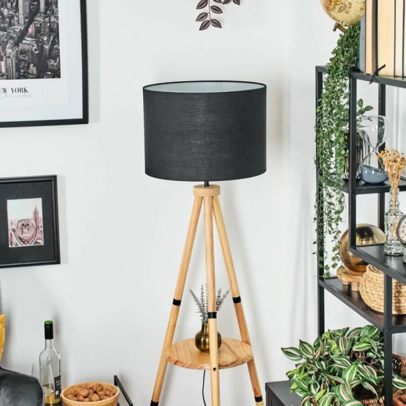 Lampes En Tissu-hofstein Bassagoda Lampadaire Écru, 1 lumière