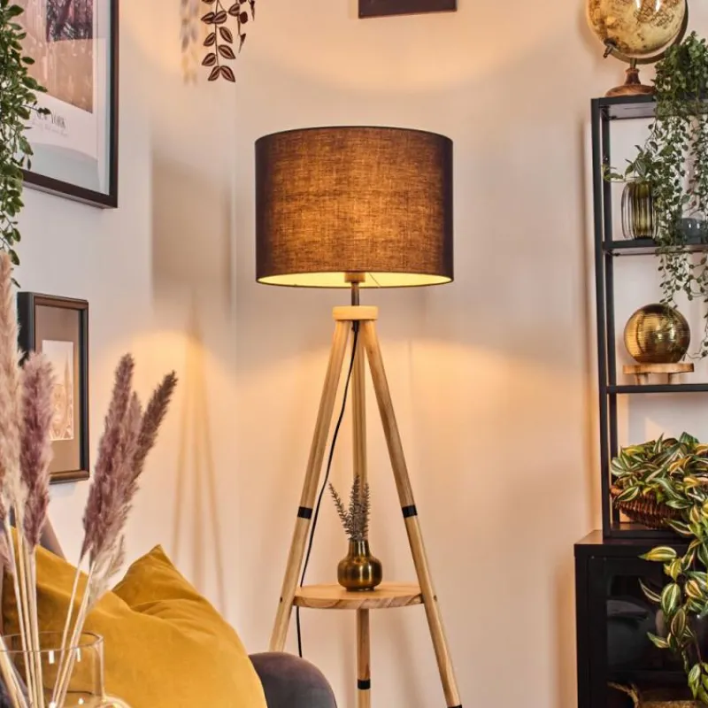 Lampes En Tissu-hofstein Bassagoda Lampadaire Écru, 1 lumière