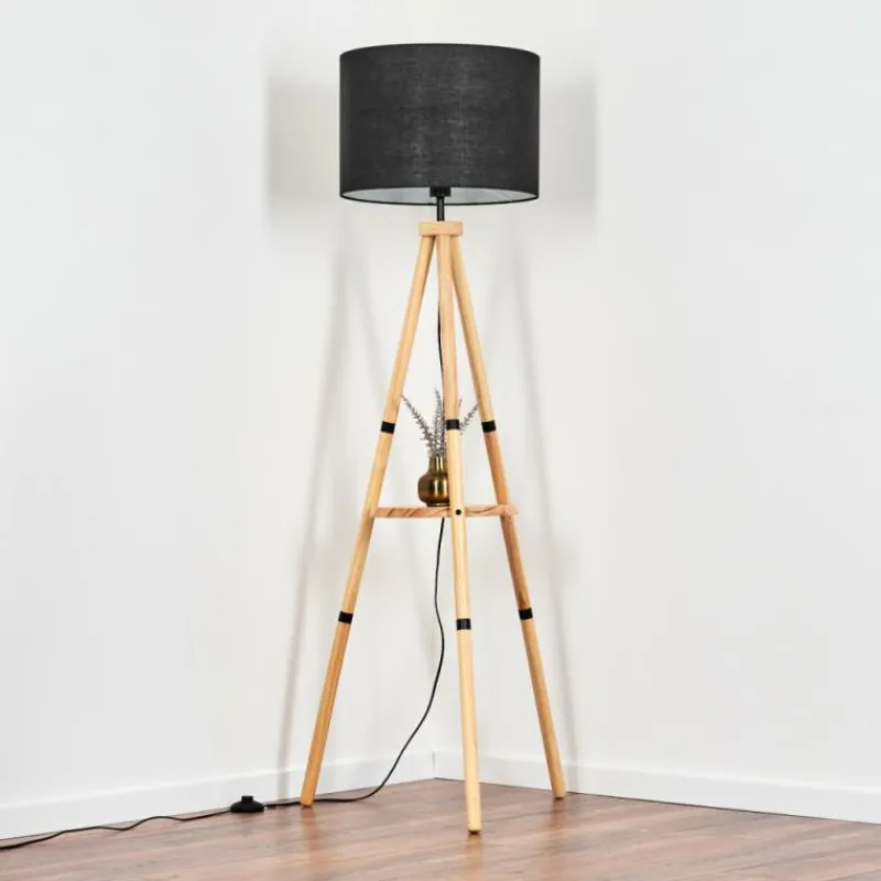 Lampes En Tissu-hofstein Bassagoda Lampadaire Écru, 1 lumière