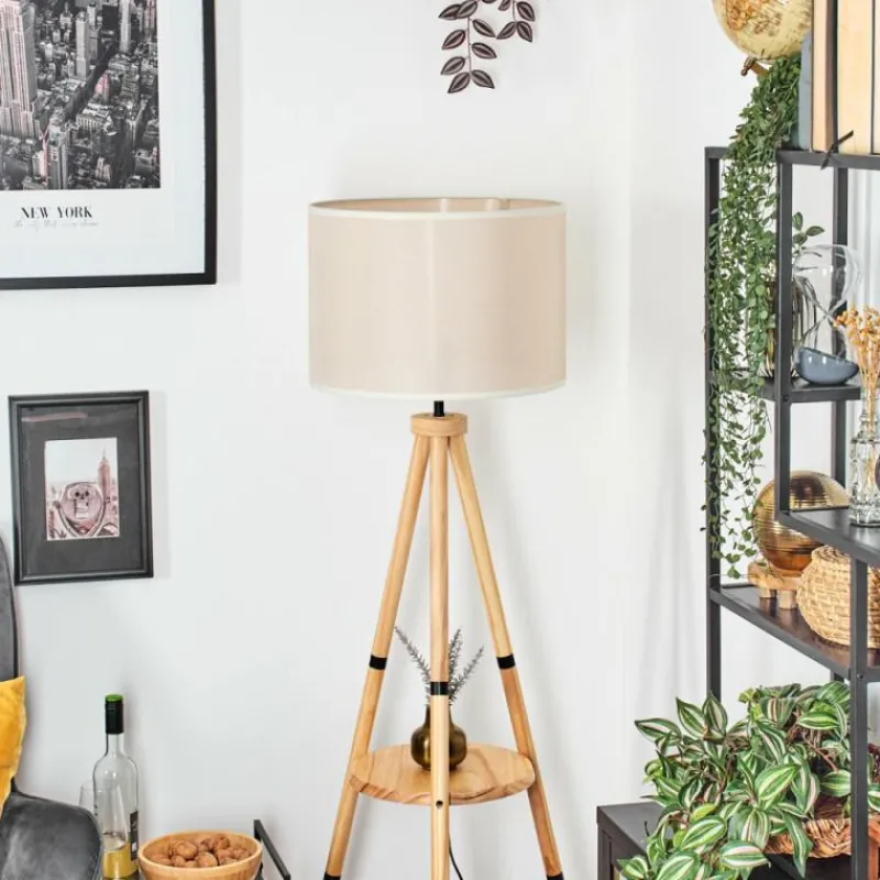 Lampes En Tissu-hofstein Bassagoda Lampadaire Écru, 1 lumière