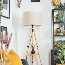 Lampes En Tissu-hofstein Bassagoda Lampadaire Écru, 1 lumière