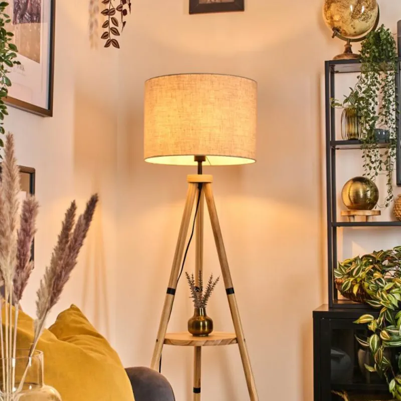 Lampes En Tissu-hofstein Bassagoda Lampadaire Écru, 1 lumière