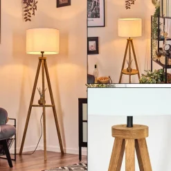 Lampes En Tissu-hofstein Bassagoda Lampadaire Écru, 1 lumière