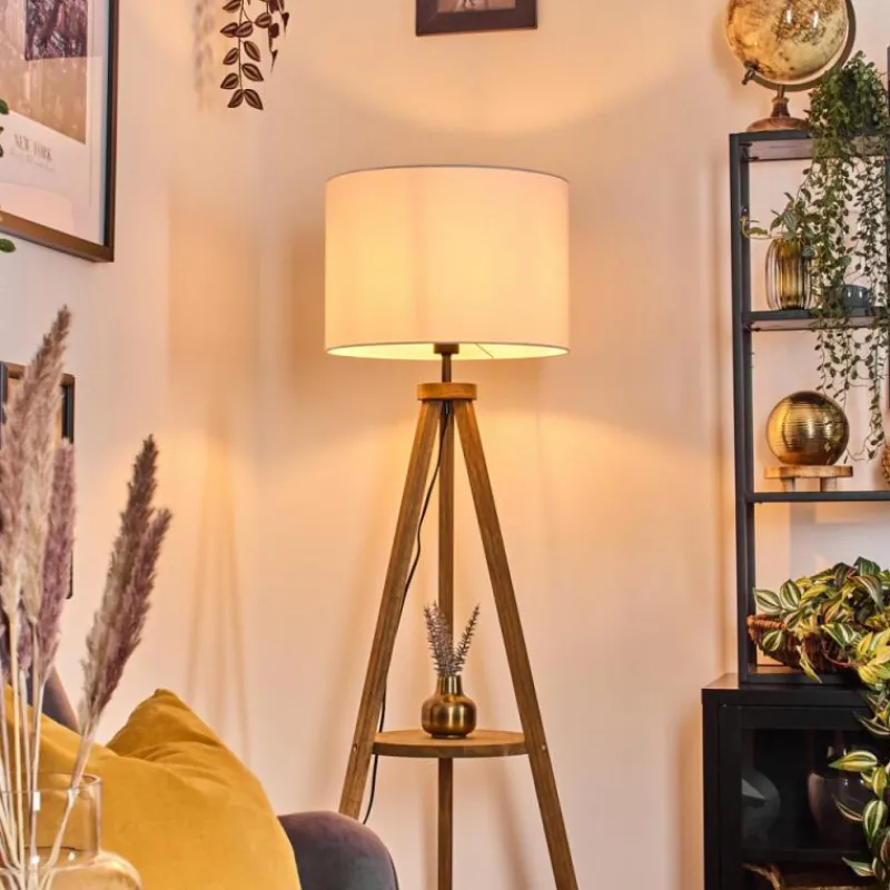 Lampes En Tissu-hofstein Bassagoda Lampadaire Écru, 1 lumière