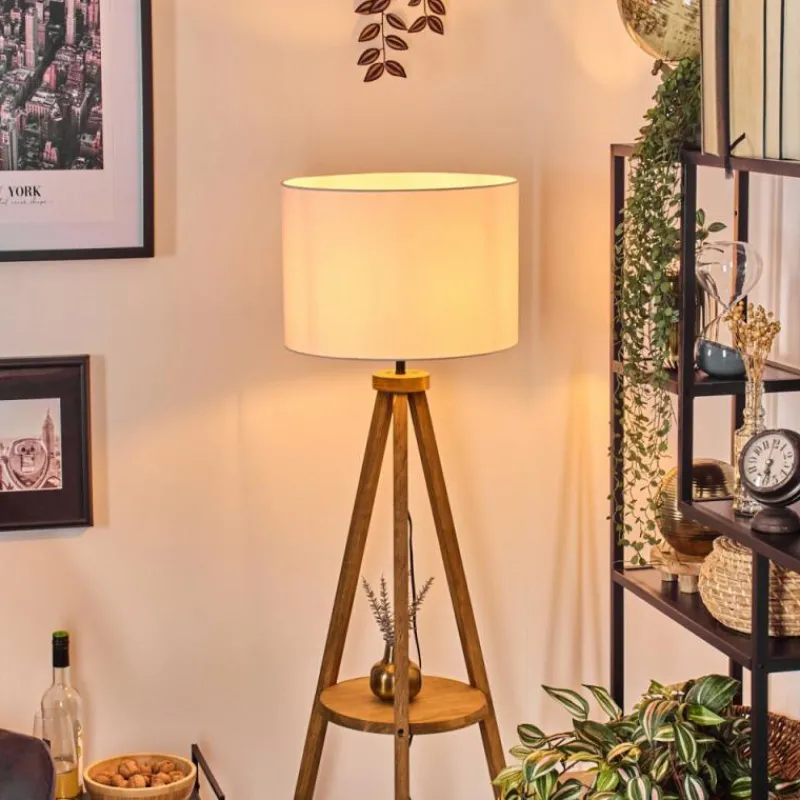 Lampes En Tissu-hofstein Bassagoda Lampadaire Écru, 1 lumière