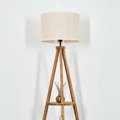 Lampes En Tissu-hofstein Bassagoda Lampadaire Écru, 1 lumière