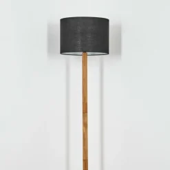 Lampes En Tissu-hofstein Bassagoda Lampadaire Écru, Noir, 1 lumière