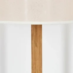 Lampes En Tissu-hofstein Bassagoda Lampadaire Écru, Noir, 1 lumière