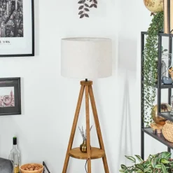 Lampes En Tissu-hofstein Bassagoda Lampadaire Écru, 1 lumière