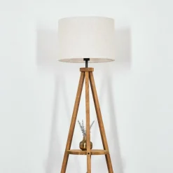 Lampes En Tissu-hofstein Bassagoda Lampadaire Écru, 1 lumière