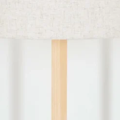 Lampes En Tissu-hofstein Bassagoda Lampadaire Écru, Noir, 1 lumière