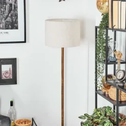 Lampes En Tissu-hofstein Bassagoda Lampadaire Écru, 1 lumière