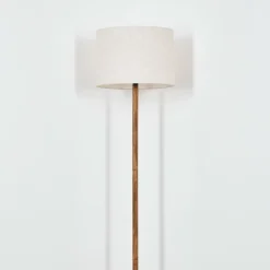 Lampes En Tissu-hofstein Bassagoda Lampadaire Écru, 1 lumière