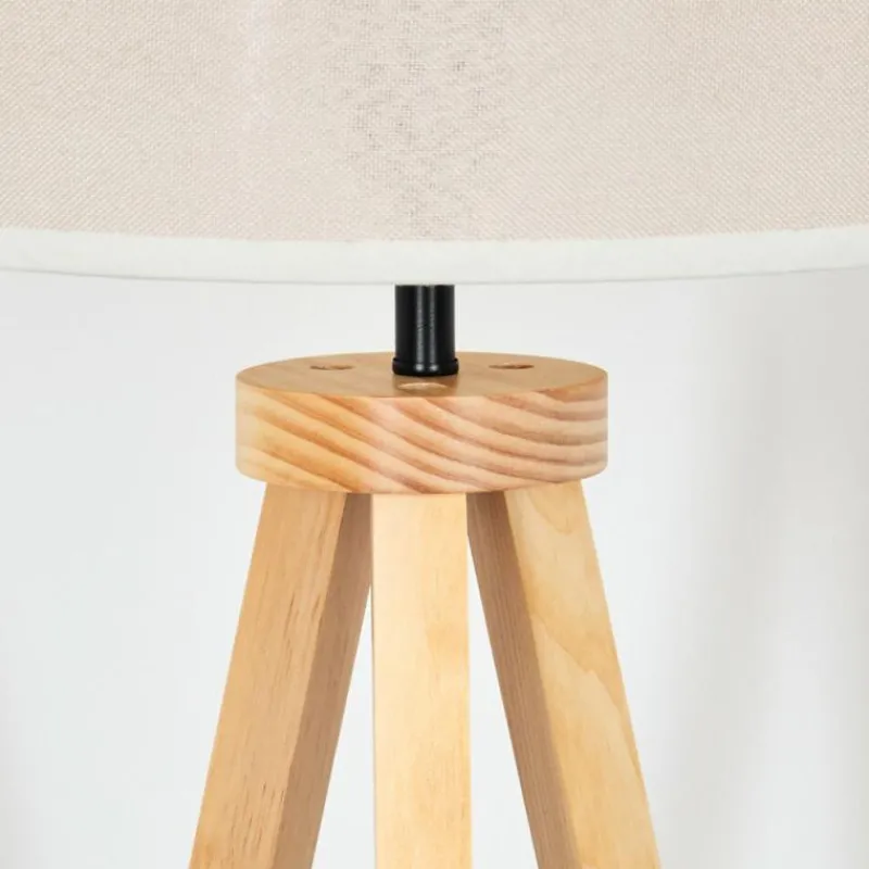 Lampes En Tissu-hofstein Bassagoda Lampadaire Écru, 1 lumière