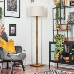 Lampes En Tissu-hofstein Bassagoda Lampadaire Écru, 1 lumière