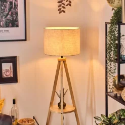 Lampes En Tissu-hofstein Bassagoda Lampadaire Écru, 1 lumière