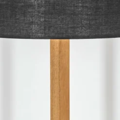 Lampes En Tissu-hofstein Bassagoda Lampadaire Écru, Noir, 1 lumière