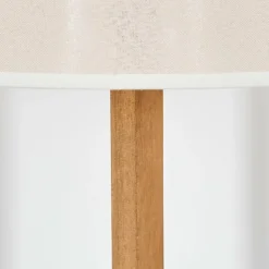 Lampes En Tissu-hofstein Bassagoda Lampadaire Écru, Noir, 1 lumière