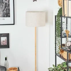 Lampes En Tissu-hofstein Bassagoda Lampadaire Écru, 1 lumière