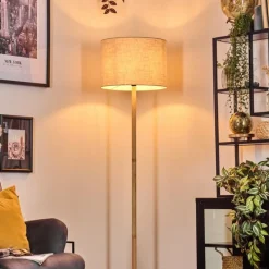 Lampes En Tissu-hofstein Bassagoda Lampadaire Écru, 1 lumière