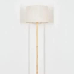 Lampes En Tissu-hofstein Bassagoda Lampadaire Écru, 1 lumière