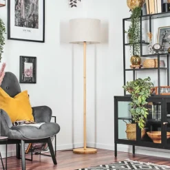 Lampes En Tissu-hofstein Bassagoda Lampadaire Écru, 1 lumière