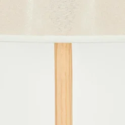 Lampes En Tissu-hofstein Bassagoda Lampadaire Écru, Noir, 1 lumière