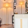 Lampes En Tissu-hofstein Bassagoda Lampadaire Écru, 1 lumière
