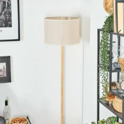 Lampes En Tissu-hofstein Bassagoda Lampadaire Écru, 1 lumière