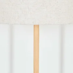 Lampes En Tissu-hofstein Bassagoda Lampadaire Écru, Noir, 1 lumière